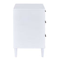 White And Weathered Oak 3 Drawer Accent Table Brown White Primary Living Space Contemporary Drawers Rectangular Wood Metal