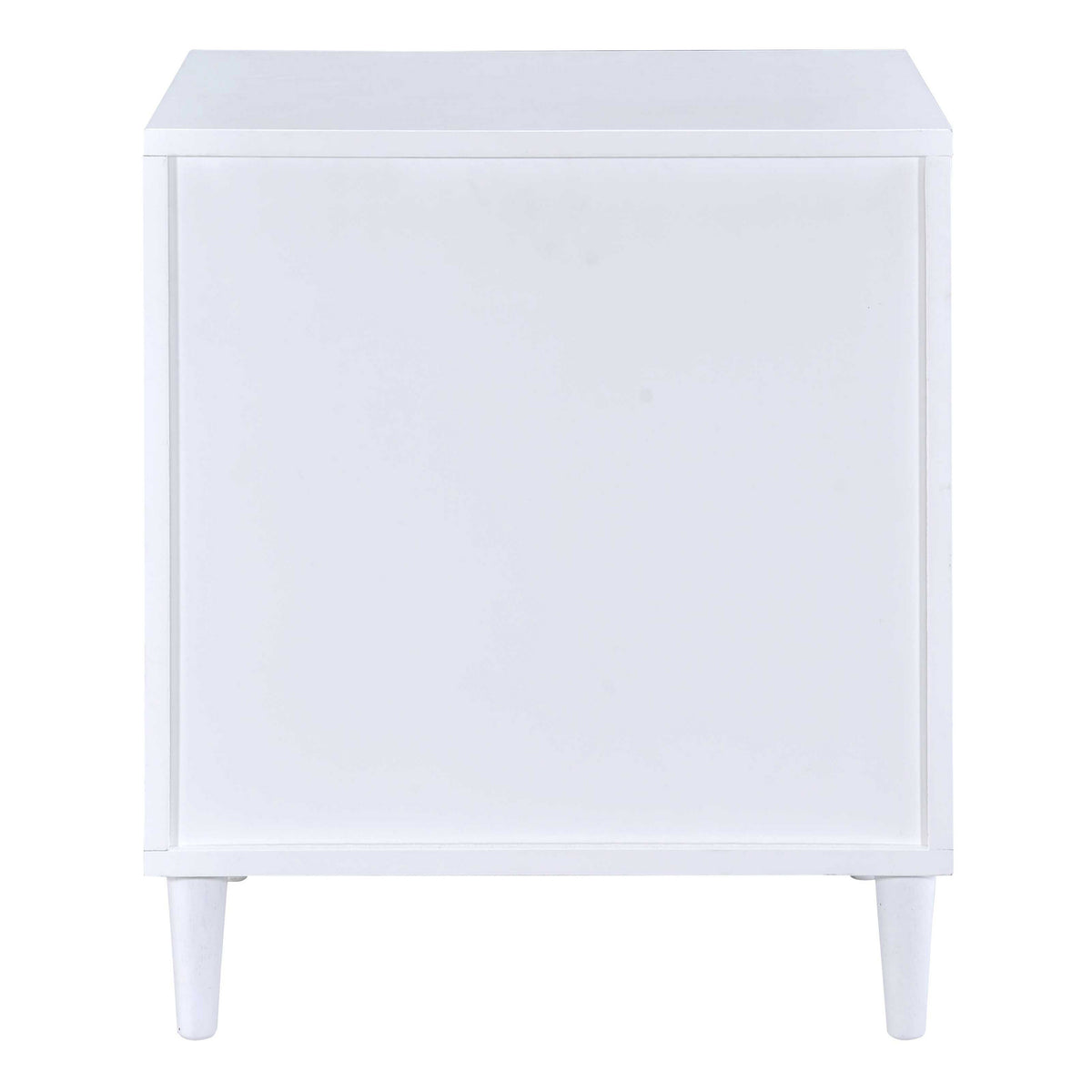 White And Weathered Oak 3 Drawer Accent Table Brown White Primary Living Space Contemporary Drawers Rectangular Wood Metal