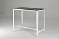 Farmhouse Style Minimalist Counter Height Table In Brown White Brown White Seats 4 Brown Kitchen Farmhouse,Industrial,Mid Century Modern,Minimalist,Transitional Rectangular Kitchen & Dining Tables Powder Coated Rectangular Metal & Wood Mdf Metal H Shape