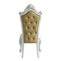 Butterscotch And Antique Pearl Side Chairs Set Of 2 Solid Brown White Dining Room Foam Rectangular Traditional Side Chair Rubberwood Tufted Back Set Of 2 Wood Fabric