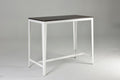 Farmhouse Style Minimalist Counter Height Table In Brown White Brown White Seats 4 Brown Kitchen Farmhouse,Industrial,Mid Century Modern,Minimalist,Transitional Rectangular Kitchen & Dining Tables Powder Coated Rectangular Metal & Wood Mdf Metal H Shape