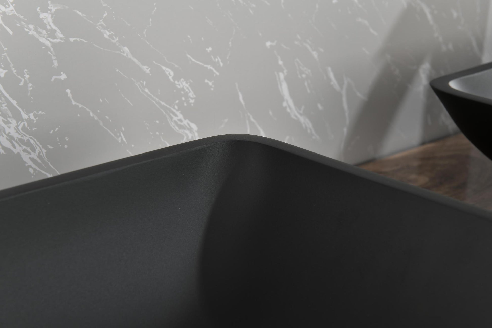 22" L 14" W 4" H Matte Black Glass Rectangular Vessel Bathroom Sink With Faucet And Pop Up Drain In Matte Black Matte Black Glass