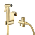 Bidet Sprayer For Toilet, Handheld Cloth Diaper Sprayer Brushed Gold Metal