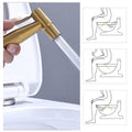 Bidet Sprayer For Toilet, Handheld Cloth Diaper Sprayer Brushed Gold Metal
