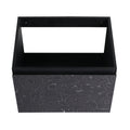 24'' Floating Wall Mounted Bathroom Vanity With Ceramics Sink & Soft Close Cabinet Door, Kd Package Black 2 Soft Close Doors Bathroom Wall Mounted Modern Plywood