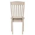 Tan And Cream Slatted Back Side Chairs Set Of 2 Solid Tan Dining Room Foam Rectangular Traditional Side Chair Rubberwood Slat Back Set Of 2 Wood Fabric