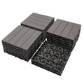Wood Plastic Composite Deck Tiles Set Of 20, Sustainable Fsc Composite Decking Resist Rust, Water, Weather, Easy To Diy & Maintain, Ideal For Patios, Balconies, Rooftops, Light Gray Light Gray Wood Plastic