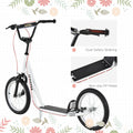 Aosom Youth Scooter Kick Scooter For Kids 5 With Adjustable Handlebar 16