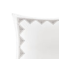 Cotton Embroidered Euro Sham White Euro Sham White Cotton