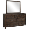 Mirror Antique Brown Antique Brown Wood Glass