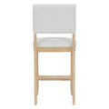 5 Piece Counter Height Dining Set, Classic Elegant Table And 4 Chairs In Natural Wood Wash Natural Wood Wash Solid Wood