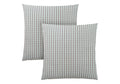Pillows, Set Of 2, 18 X 18 Square, Insert Included, Decorative Throw, Accent, Sofa, Couch, Bedroom, Blue And Grey Hypoallergenic Polyester, Modern Blue Polyester Polyester