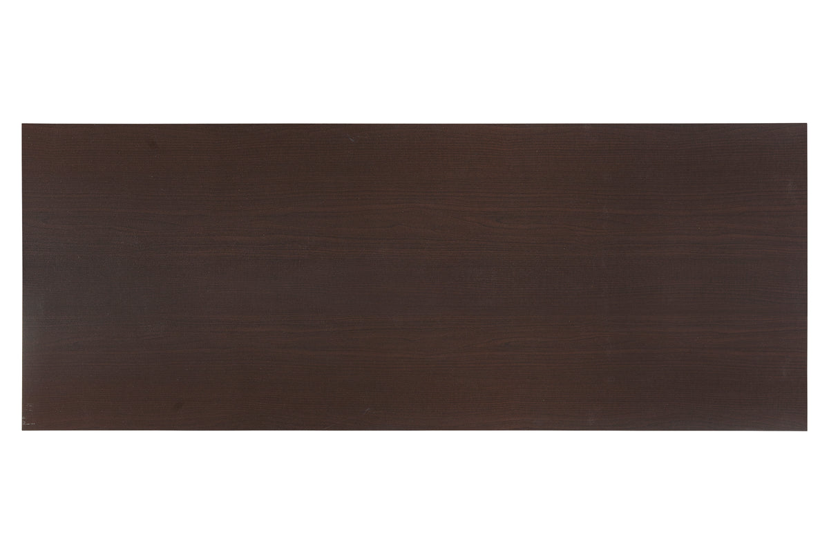 Cappuccino Oak Desk Mahogany Mdf