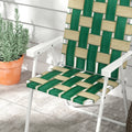 Outsunny Set Of 2 Patio Folding Chairs, Classic Outdoor Camping Chairs, Portable Lawn Chairs For Camping, Garden, Pool, Beach, Backyard W Armrests, Green Green Steel