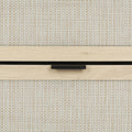 Rattan 6 Door Shoe Rack, Freestanding Modern Shoe Storage Cabinet, For Entryway Natural Particle Board