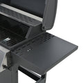 Propane Gas Grill 4 Burner Barbecue Grill, Stainless Steel 34,000 Btu Patio Garden Barbecue Grill With Two Shelves, Lid, Wheels And Bottle Opener Black Iron
