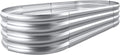2 Pack Raised Garden Bed Outdoor For Flower 8Ftx4Ftx1Ft With Grey Grey Metal