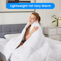 Comforter King Size, All Season Duvet Insert, Quilted Soft Down Alternative Bedding Comforter Reversible With Corner Tabs, Lightweight & Warm Microfiber, Machine Washable, 102