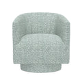 Bralin Blue Swivel Accent Chair Blue Foam Engineered Wood