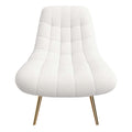Aubrey French Boucle Lounge Chair Beige Boucle