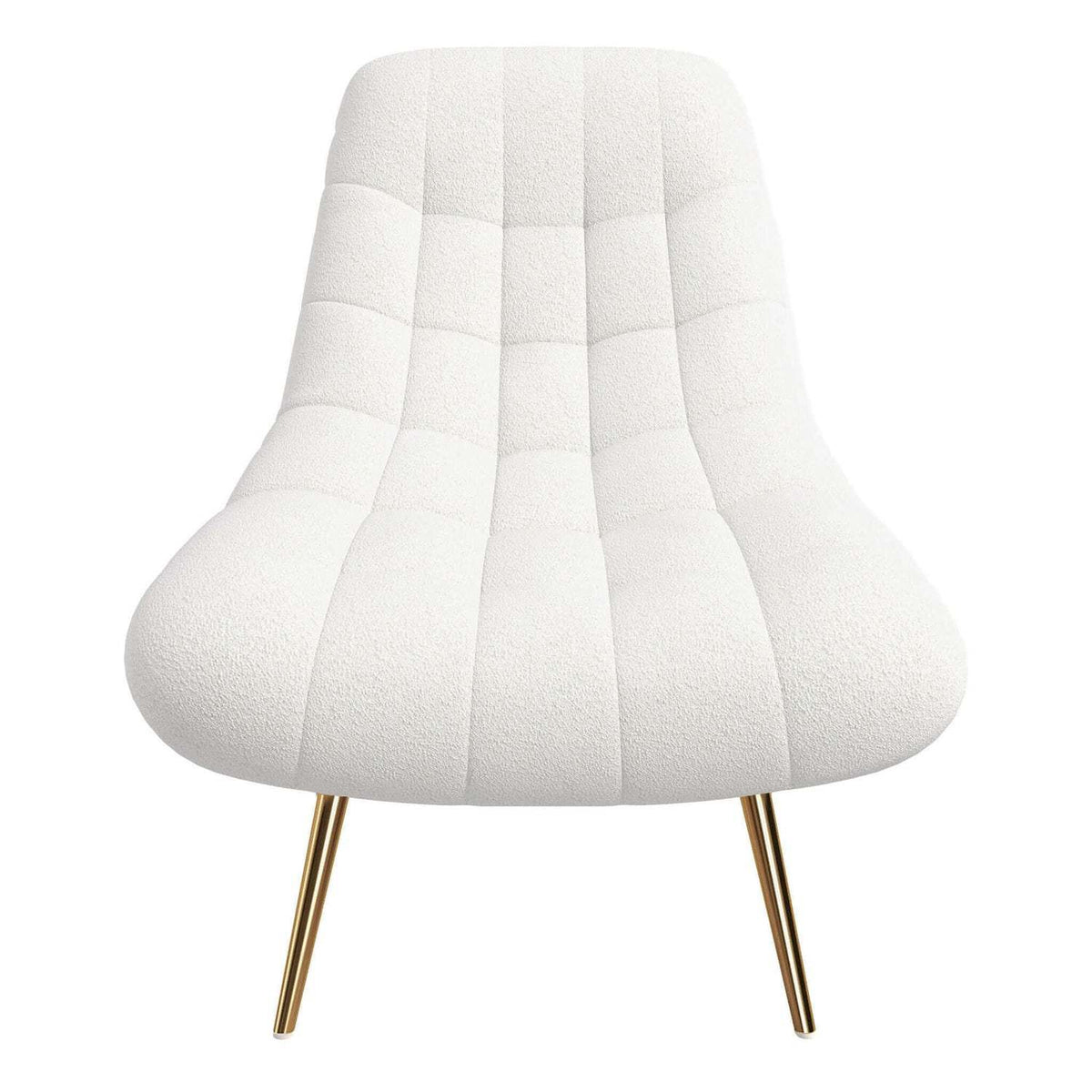 Aubrey French Boucle Lounge Chair Beige Boucle
