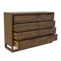 Lofton 4 Piece Queen Bedroom Set Brown Queen Brown 4 Piece Set Fabric