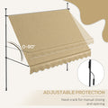 Outsunny Manual Retractable Awning, 118