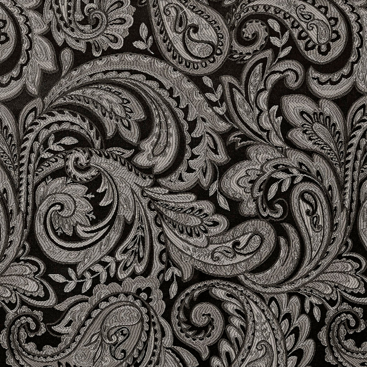 Jacquard Window Rod Pocket Valance With Beads Black 50X18" Black Polyester