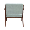 Scandi Comfort Lounge Chair Green Solid Wood Mdf