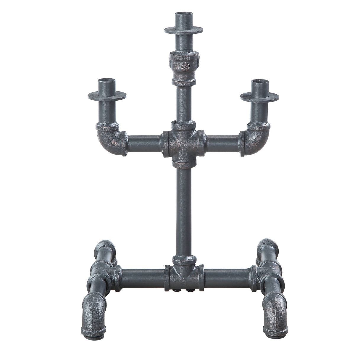 Sandy Grey Candleholder Grey Industrial Metal