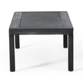Acacia Wood Outdoor Loveseat And Coffee Table Set With Cushions, Dark Gray Yes Grey Seats 2 Foam Acacia Wood