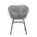 Herbert Chair Black Pe Rattan Iron Waterproof Fabric