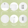 Bathroom Storage Cabinet With Multi Functional Storage Space, Drawer With Slide Rails, Adjustable Shelf, White White Mdf