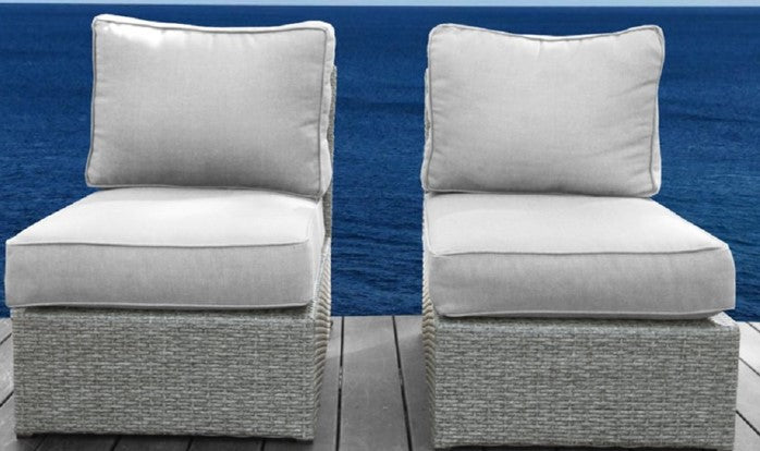 Fully Assembled Patio Chair With Cushions Yes Sectional Grey Mix Rust Resistant Frame Stain Resistant Cushions Garden & Outdoor Modern Sofa Seating Groups Foam Wicker
