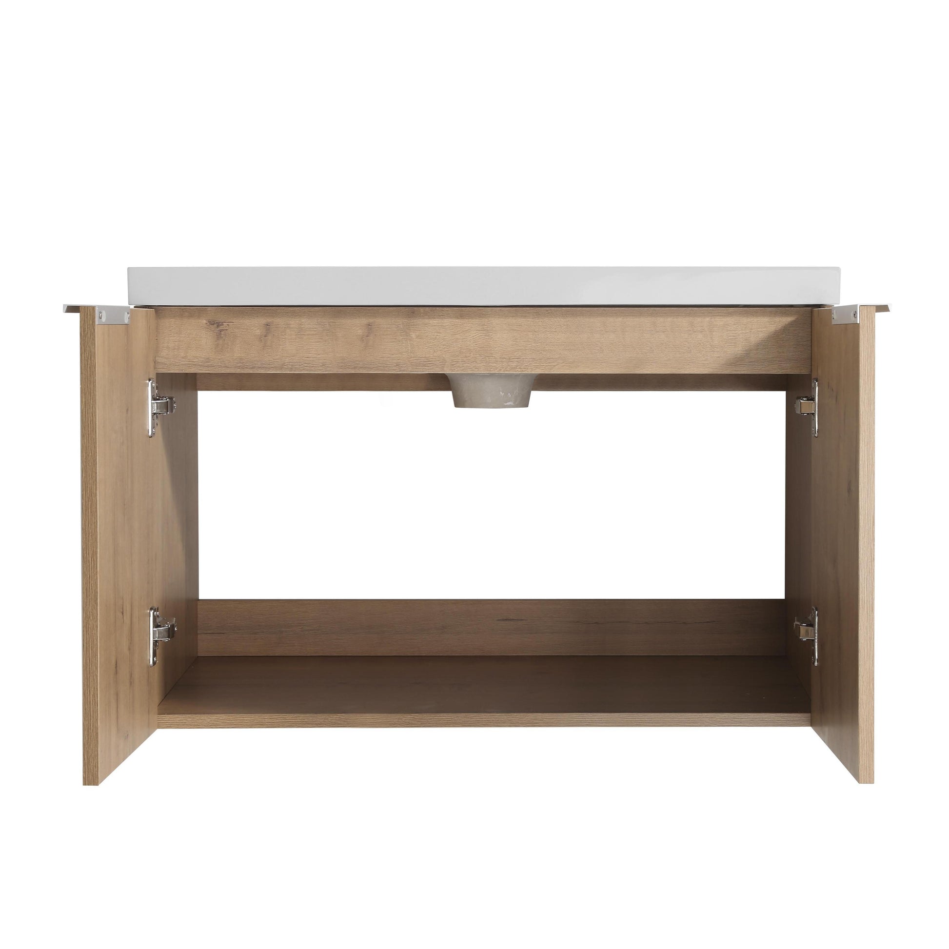 72" Wall Mounted Bathroom Vanity With Sink And Side Cabinet, Soft Close Doors,00112Imo 00630Imox2 00612Gwh Combination Cabinet Kd Packing Imitative Oak Bathroom Modern Plywood Plywood