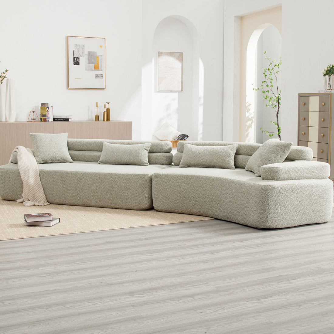Unique Modeling Design,Upholstered Indoor Furniture,Foam Filled Sleeper Sofa Bed For Living Room,Bedroom,3 Colors Green Primary Living Space Modern Foam Polyester 4 Seat