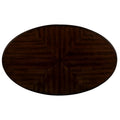 42'' Oval Wood Coffee Table For Living Room, 2 Tier Solid Wood Cocktail Table With Open Storage Shelf, Easy Assembly, Antique White& Cherry Top Written On Box Is Antique White And Light Espresso Top Antique White Rubber Wood