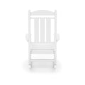 White Traditional Porch Rocker Classic Hdpe Poly Lumber For Porch, Patio, And Garden Comfort No Rocker & Glider White Weather Resistant Frame Garden & Outdoor American Traditional Hdpe Hdpe