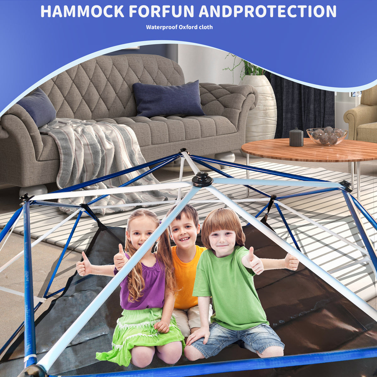 10Ft Climbing Dome For Kids Jungle Gym Apply To Park Dome Climber With Hammock Playground Equipment Colorful 200 Lbs & Over Modern 5 To 8 Years Metal Outdoor