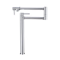 Pot Filler Faucet With Extension Shank Chrome Brass