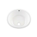 Dax Ceramic Oval Single Bowl Undermount Bathroom Basin White Ceramic