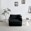 3 Piece Sofa Set With Arm Pillows And Toss Pillowssofa Set Include 2 Piece Of Arm Chair And One 2 Seat Sofa, Space Saving Casual Sofa Set For Living Room, Black Chenille Black Chenille 4 Seat
