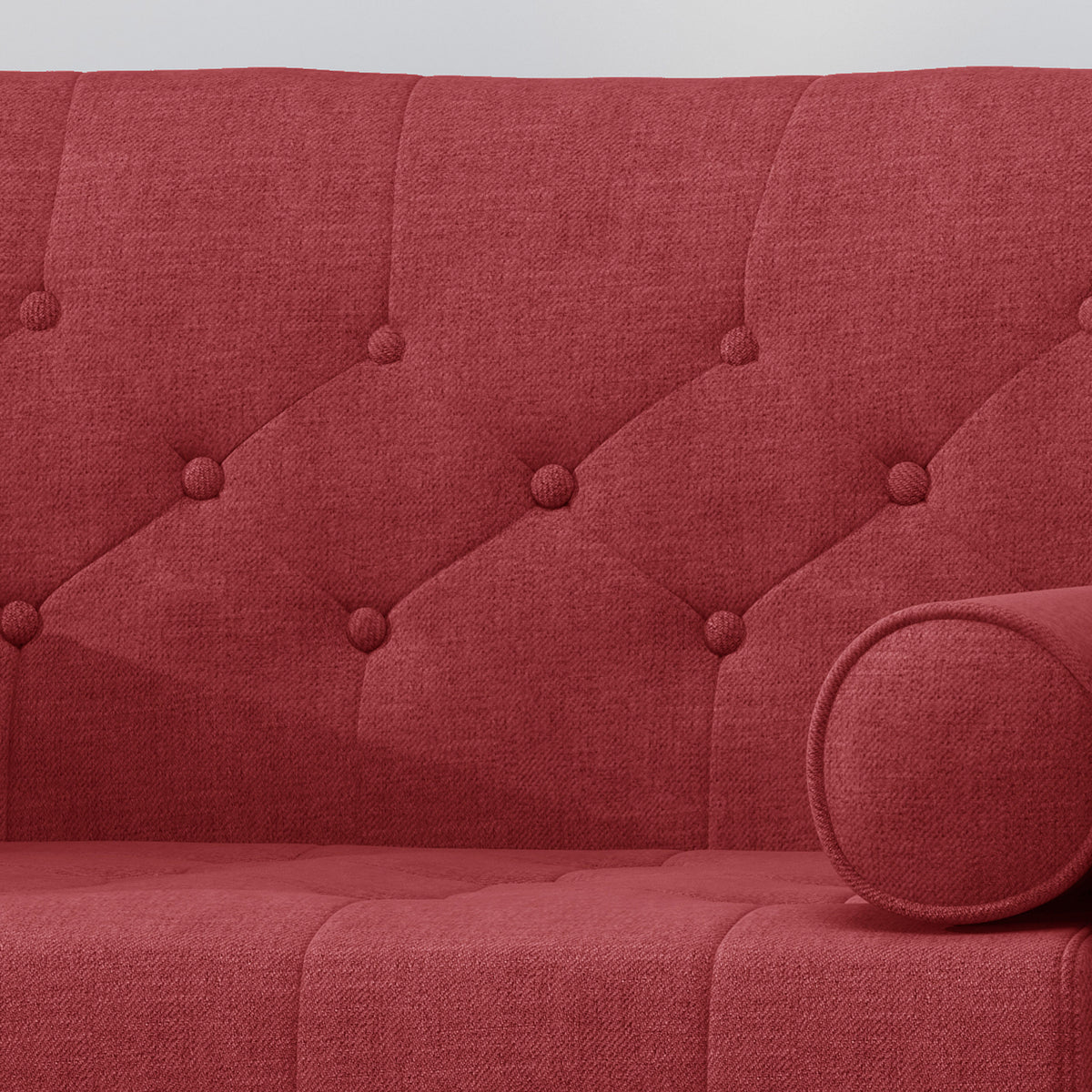 Club Chair Red Fabric
