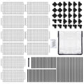 5 Shelf Wire Rack With Cover 2Pack Black Steel