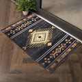 Tribes Gc Yls4001 Black 2 Ft. 7 In. X 7 Ft. 3 In. Southwest Area Rug Black Polypropylene