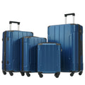 Hardshell Luggage Sets 6 Piece Suitcase Set, Expandable Lightweight Suitcases With Wheels, Tsa Lock For Men Women, Blue Blue Abs