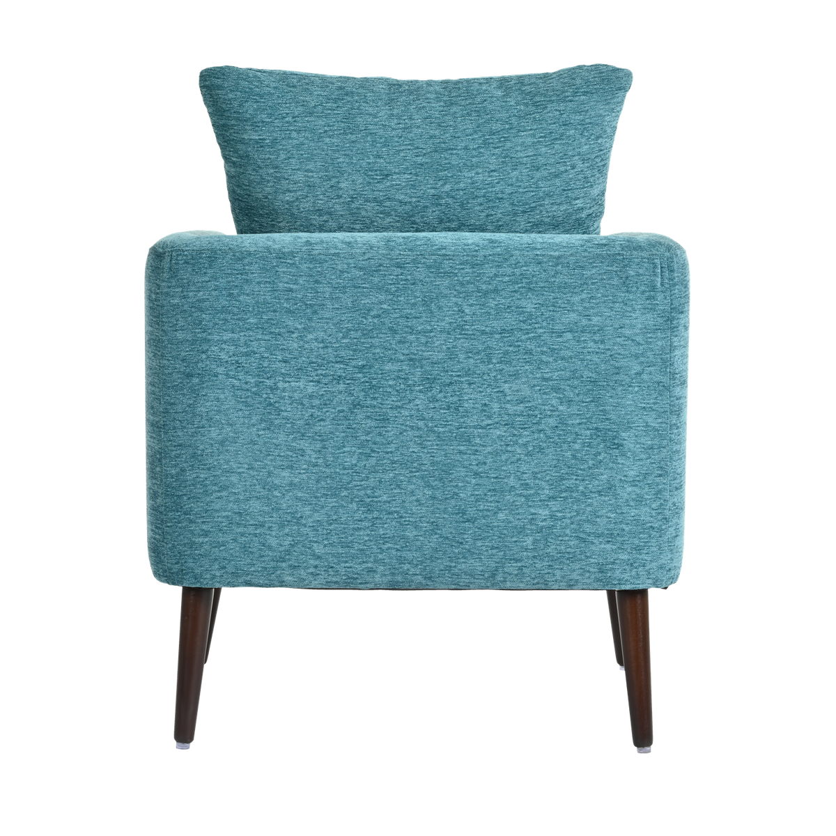 Teal Accent Chair, Boucle Chair,Barre Chair,Fabric Armchair Club Chair,Upholstered Arm Chair With Solid Wood Legs,Waist Pillow,Padded Single Chair For Living Room Bedroom Study Waiting Room Teal Teal Light Brown Primary Living Space Modern Rubberwood