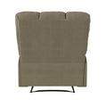 The Granada Recliner In Sage Gray Gray,Sage Manual Handle Wood Handle Microsuede,Polyester