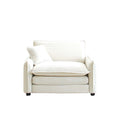 Comfortable Single Deep Seat Sofa With One Pillow, Suitable For Living Room And Bedroom, Club Multiple Occasions,Beige Corduroy Beige Corduroy 1 Seat