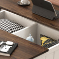 Farmhouse Lift Top Coffee Table With Storage, Wood Square Center Table With Charging Station&Usb Ports, Living Room Central Table 4 Grids Large Hidden Space, For Living Room, Bedroom, Home Office